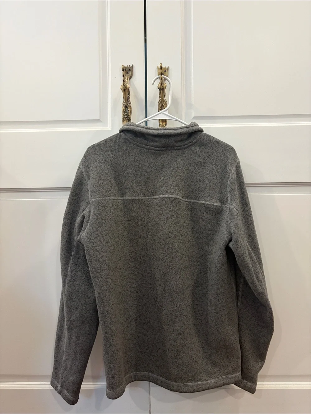 The North Face Men’s Gray Half-Zip Fleece Hoodie